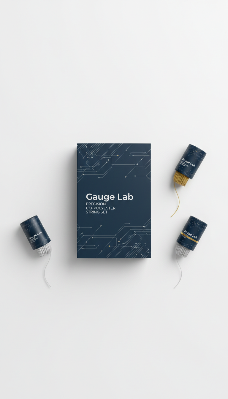 Co-polyester string set for precision